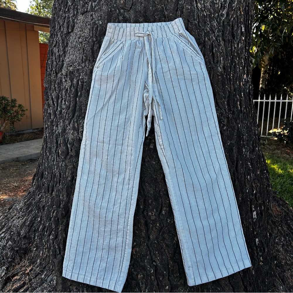 SIENNA SKY Striped Wide-Leg Pants